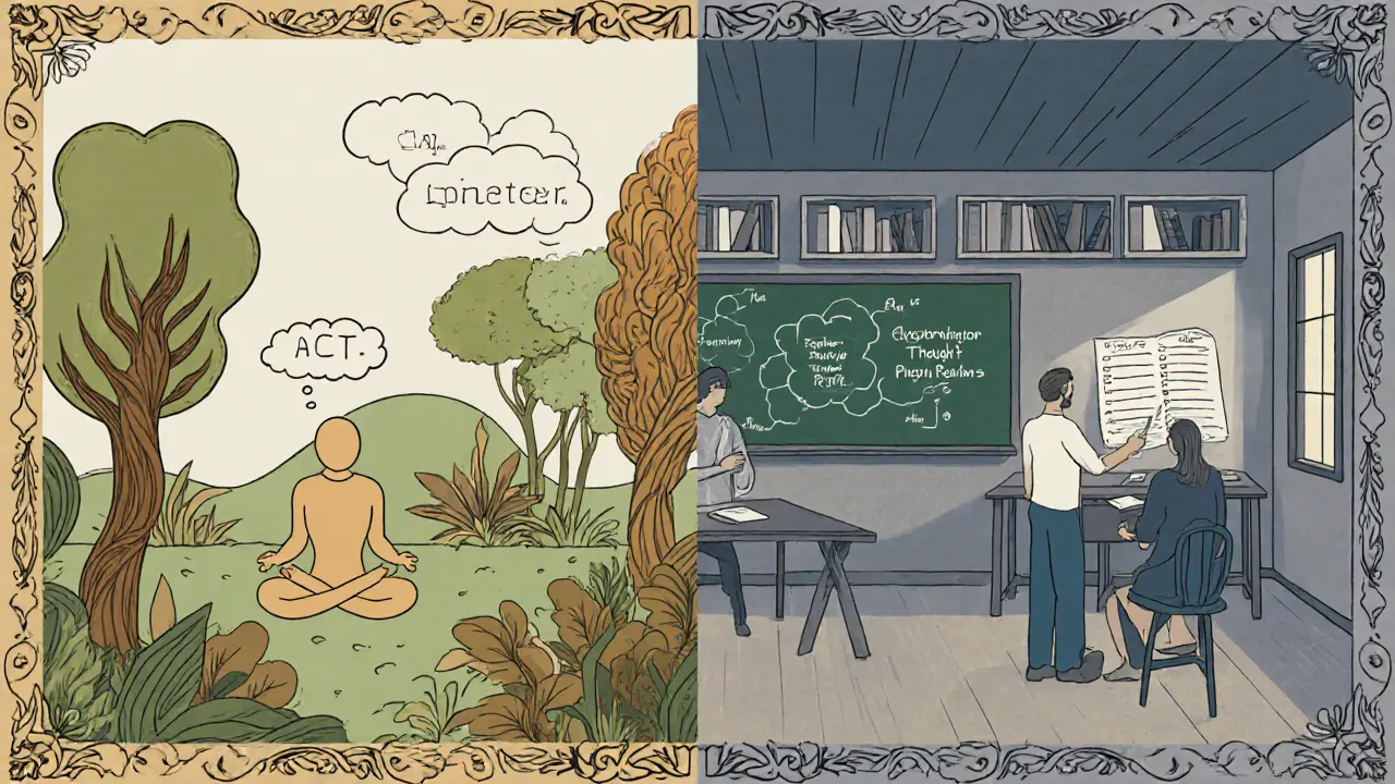 ACT vs. KBT: Klíčové rozdíly a výhody v psychoterapii