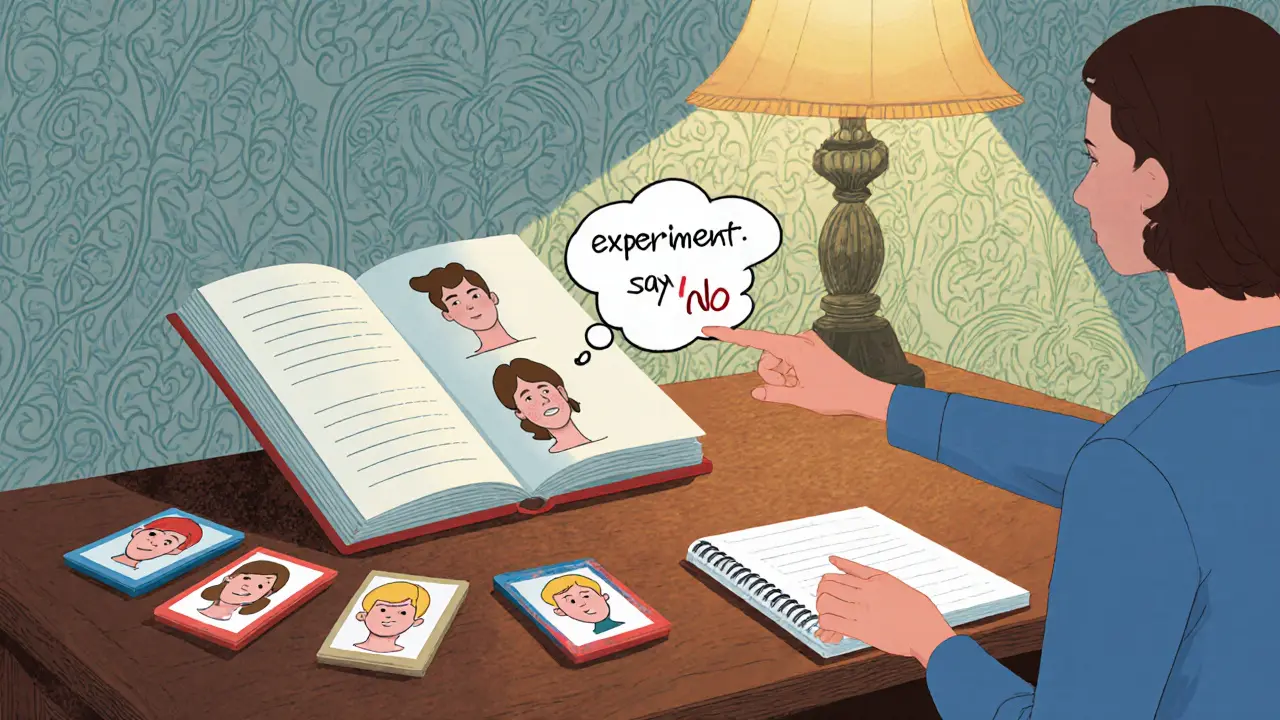 Druhé sezení – emocionalní deník, karty a první „experiment říct ne“.