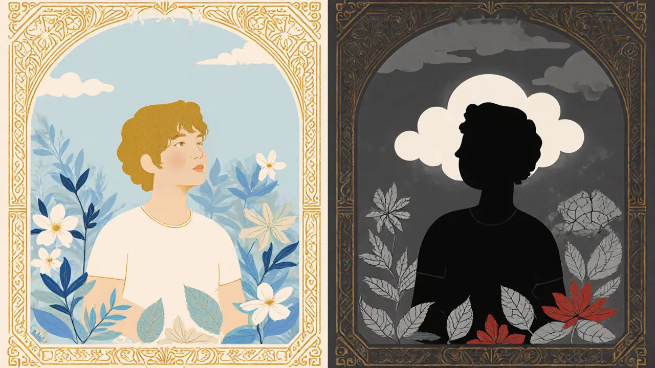 Vizualizace fyzických a psychických příznaků toxického vztahu.