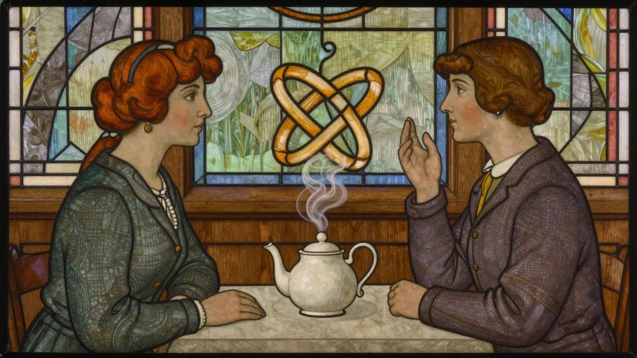 Symbolická ilustrace komunikace a řešení konfliktů páru
